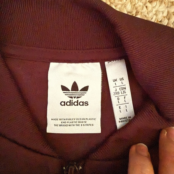 Adidas Originals Maroon Track Jacket - Picture 2 of 3